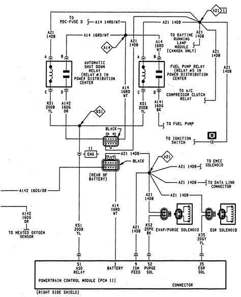 1990 dodge dakota fuel pump wiring 